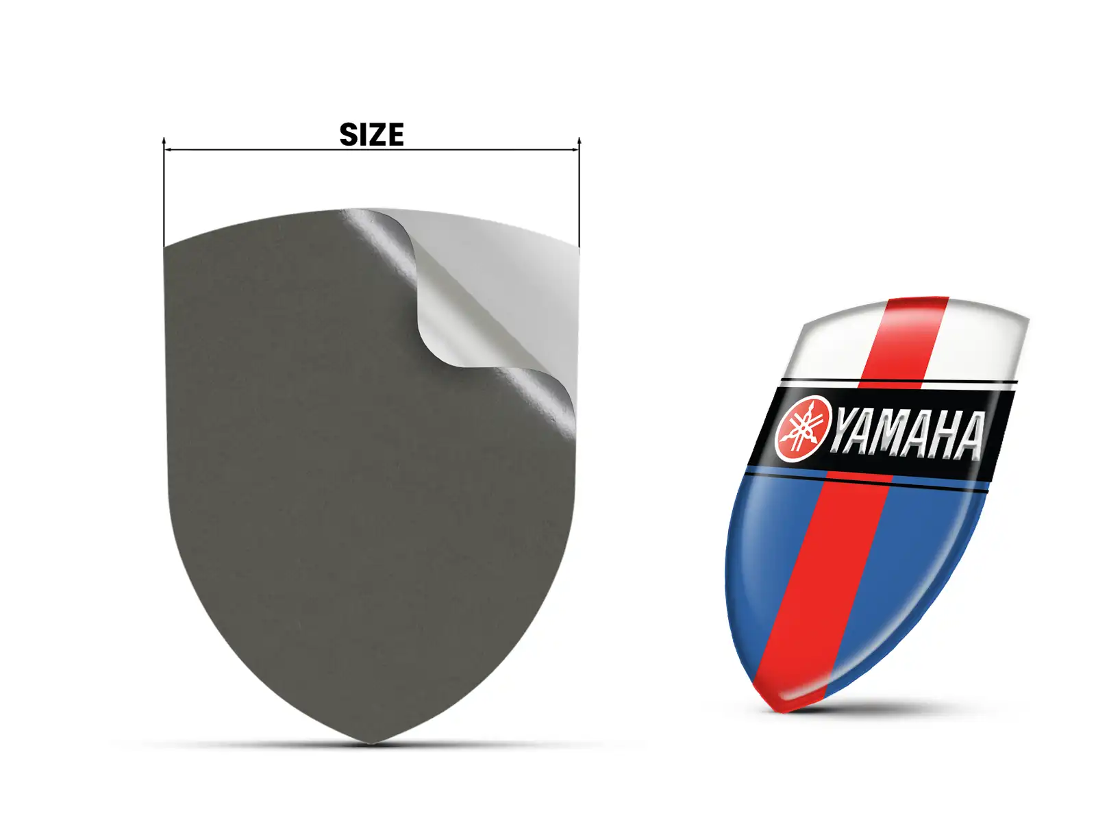Yamaha Autocollant Résine Finition Supérieure Style Course